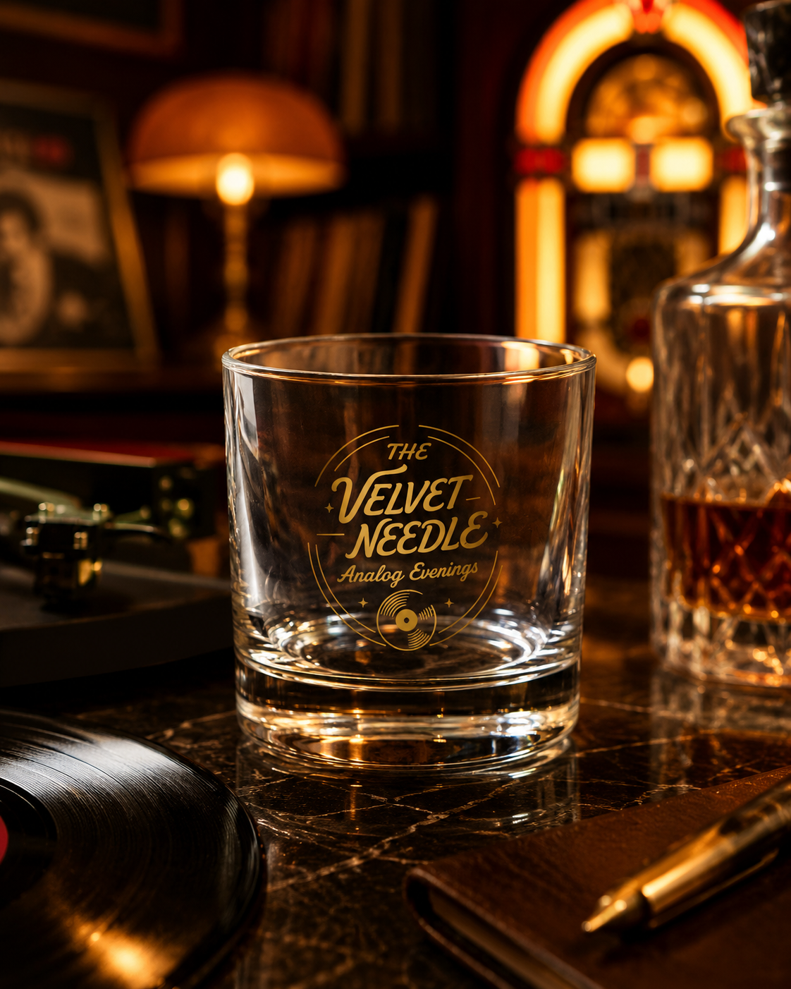 The Velvet Needle rocks glass